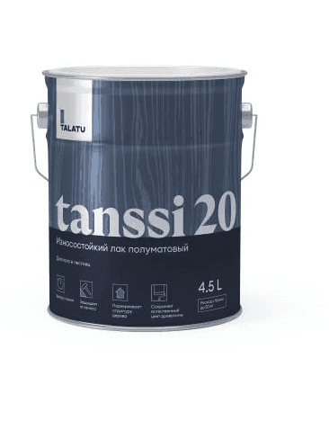 Лак для пола полуматовый TANSSI 20 4,5 Л