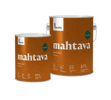 Эмаль глянцевая MAHTAVA  RAL 6005 зеленый 0,9 Л