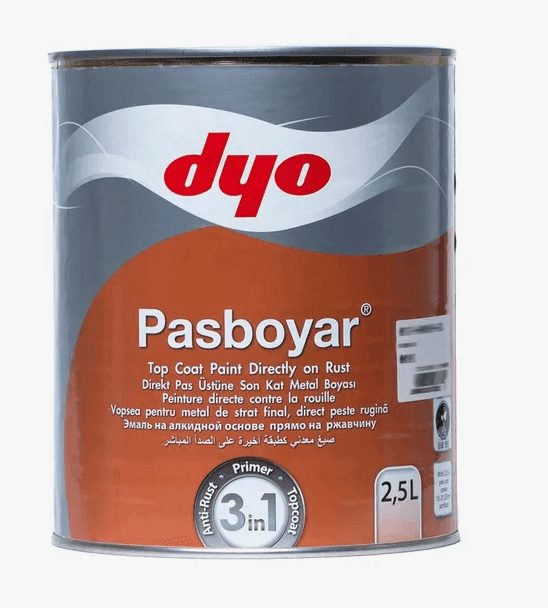 Эмаль алкидная молотковая 3 в 1 Pasboyar Hammer черный 2,5 л.