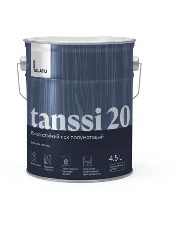 Лак для пола полуматовый TANSSI 20 4,5 Л