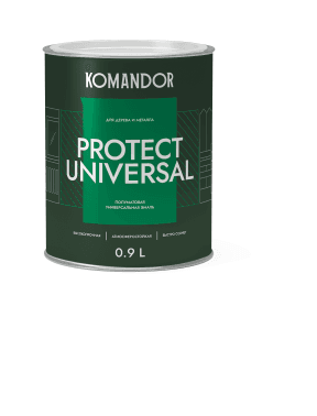 Эмаль универсальная полуматовая (алкидная) PROTECT UNIVERSAL БАЗА A 0,9 Л