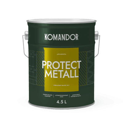 Грунт-эмаль 3 в 1 PROTECT METALL БАЗА C 4,5 Л